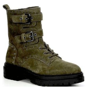 Chelsea & Violet Rhea Suede Combat Boot